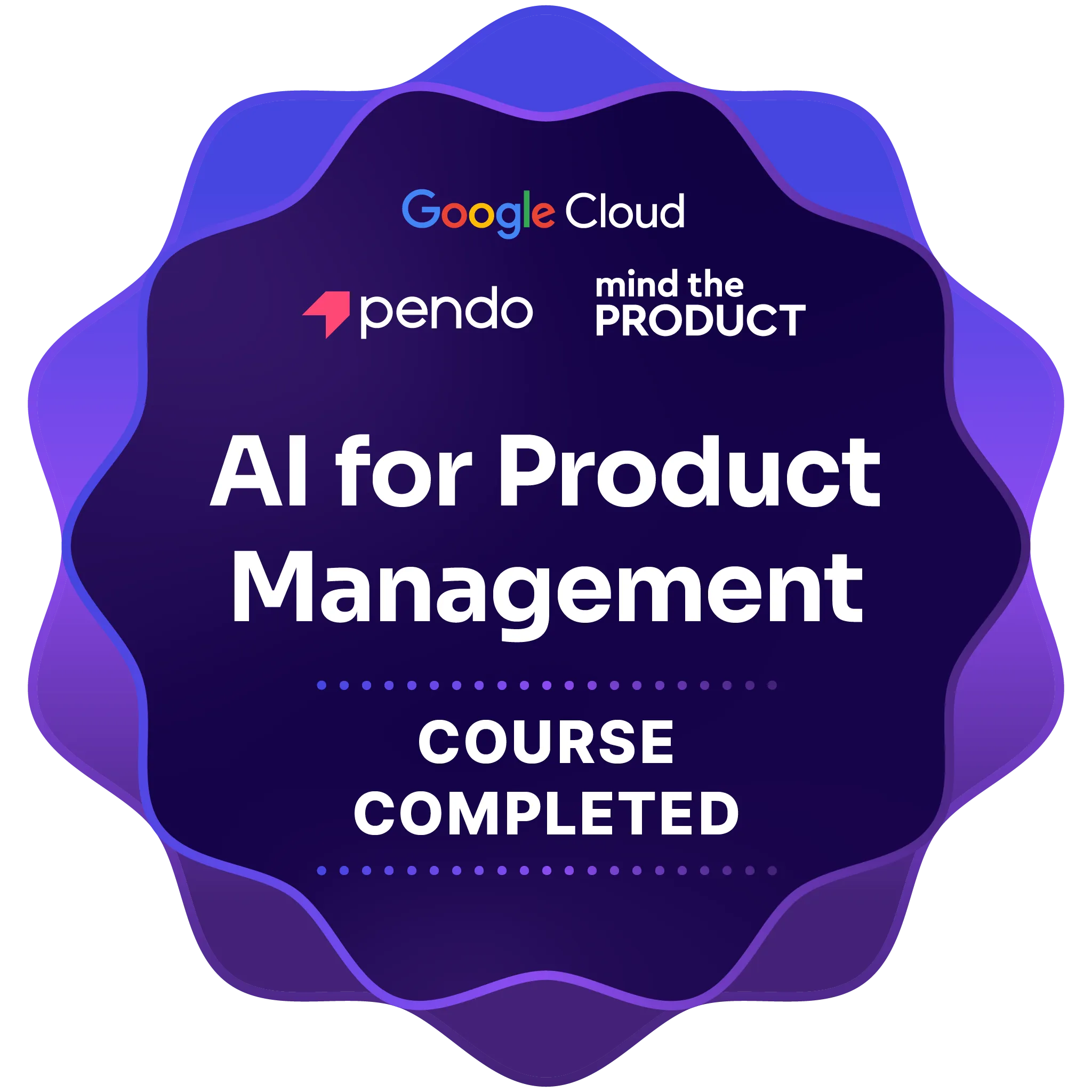 AI for Product Management certification badge